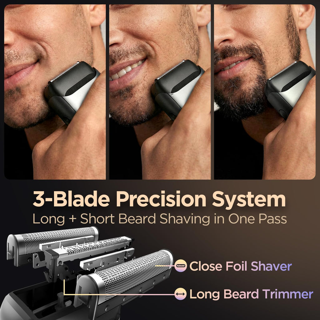 Portable Mini Electric Foil Shaver with Case P20586