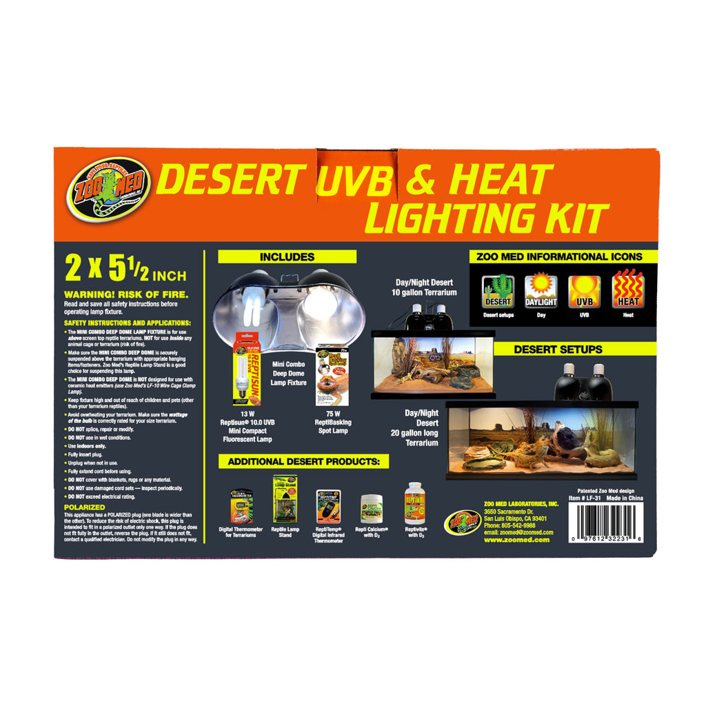 Desert UVB & Heat Lighting Dual Kit J375