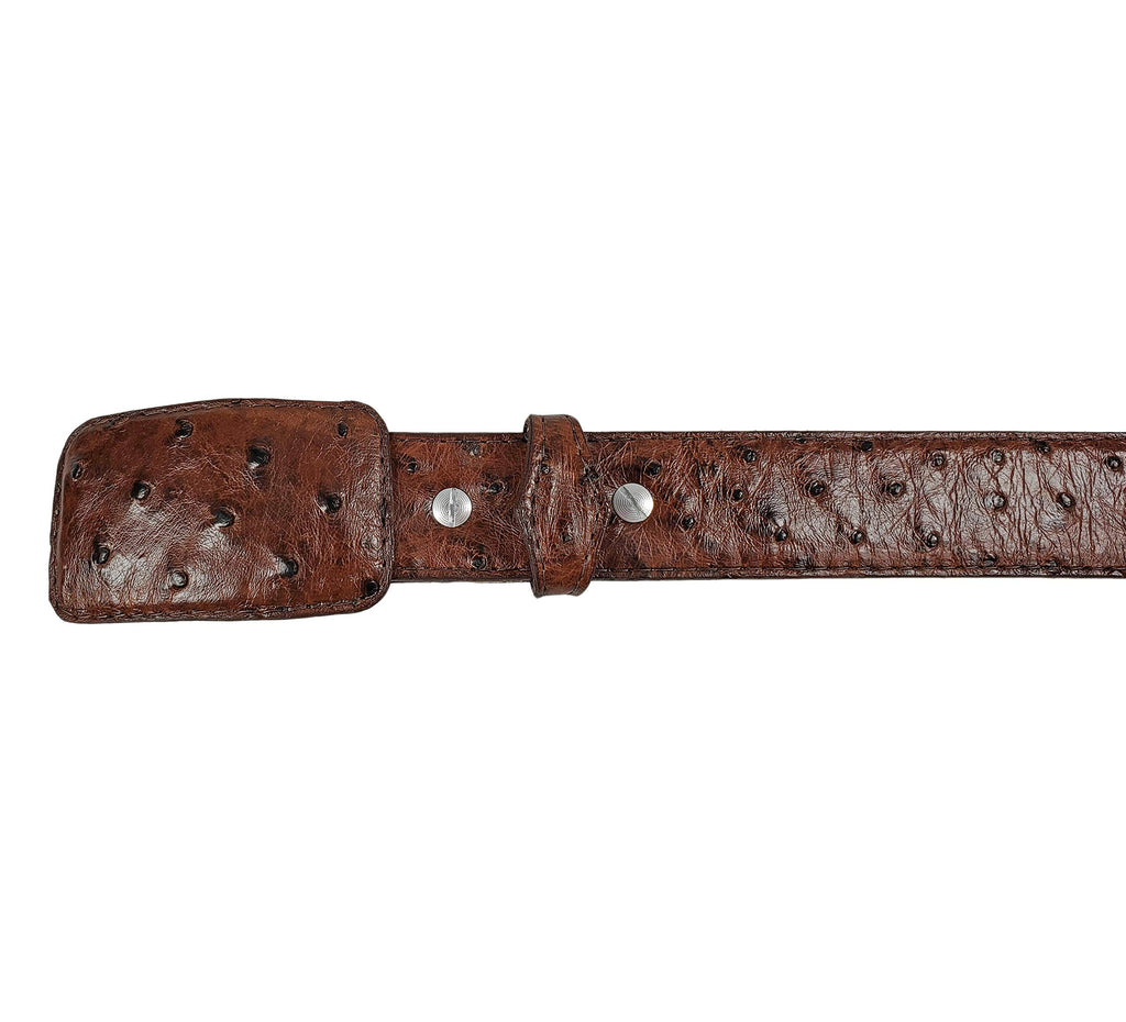 Men's Genuine Ostrich Leather Western Belt F183712