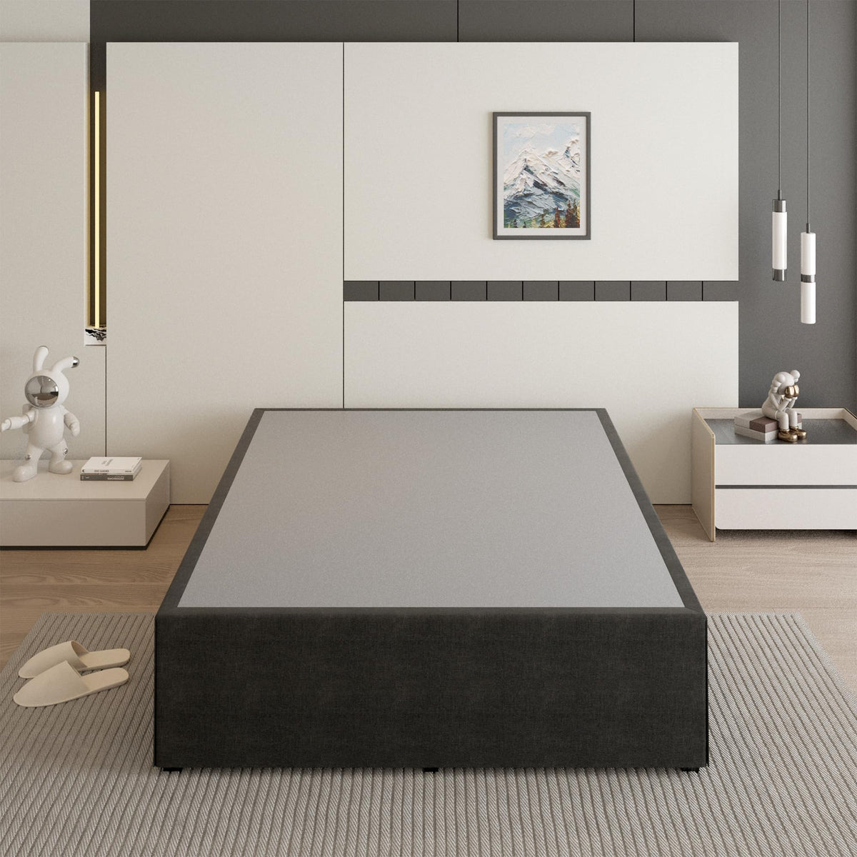 18 Inch Queen Size Metal Bed Frame T150