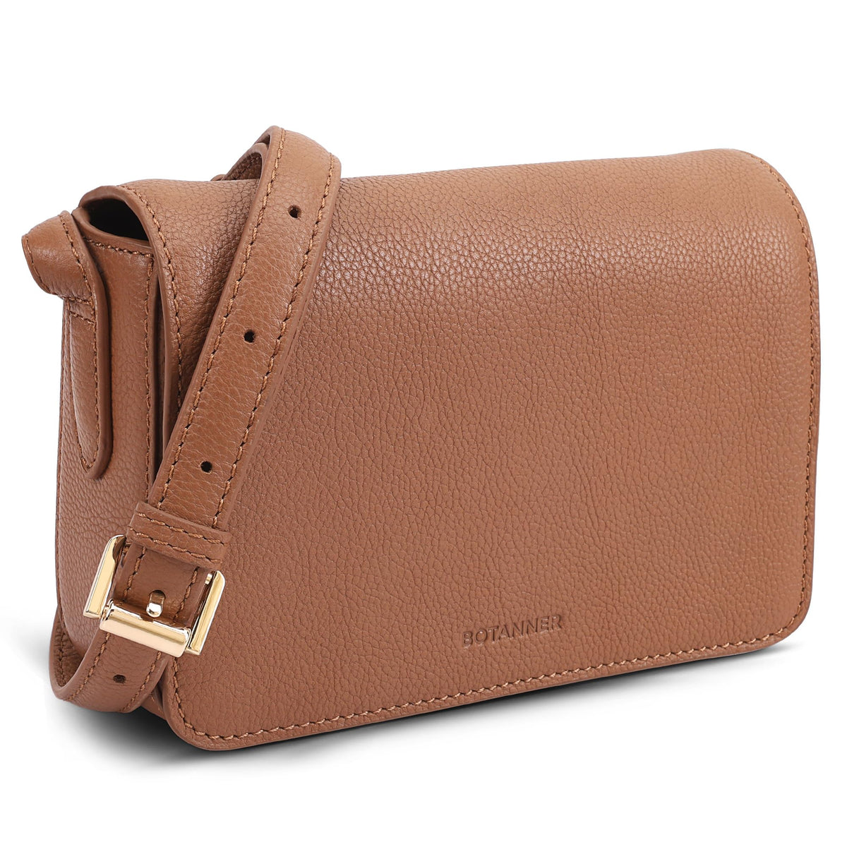 Genuine Leather Crossbody Shoulder Bag with Adjustable Strap F74210