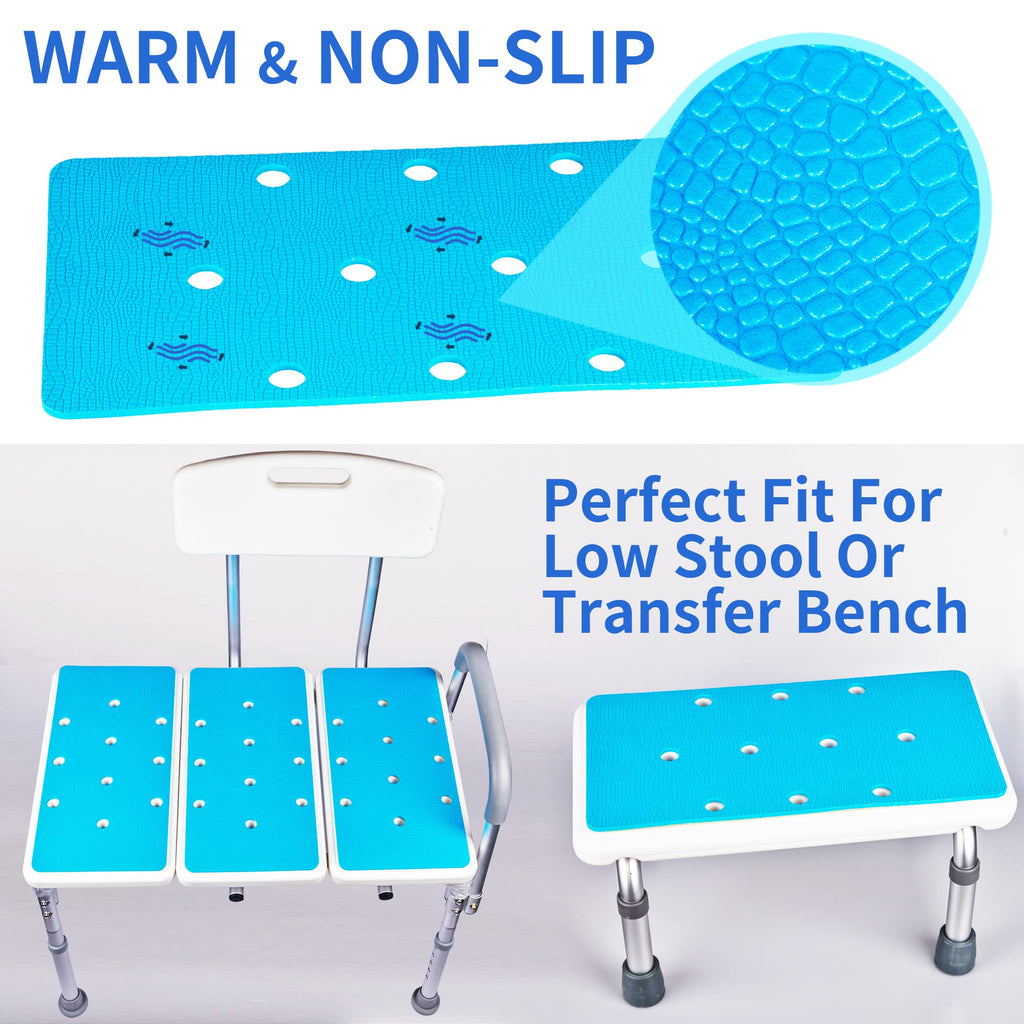3 PCS Anti-Skid Shower Chair Mats with Adhesive Backing X346