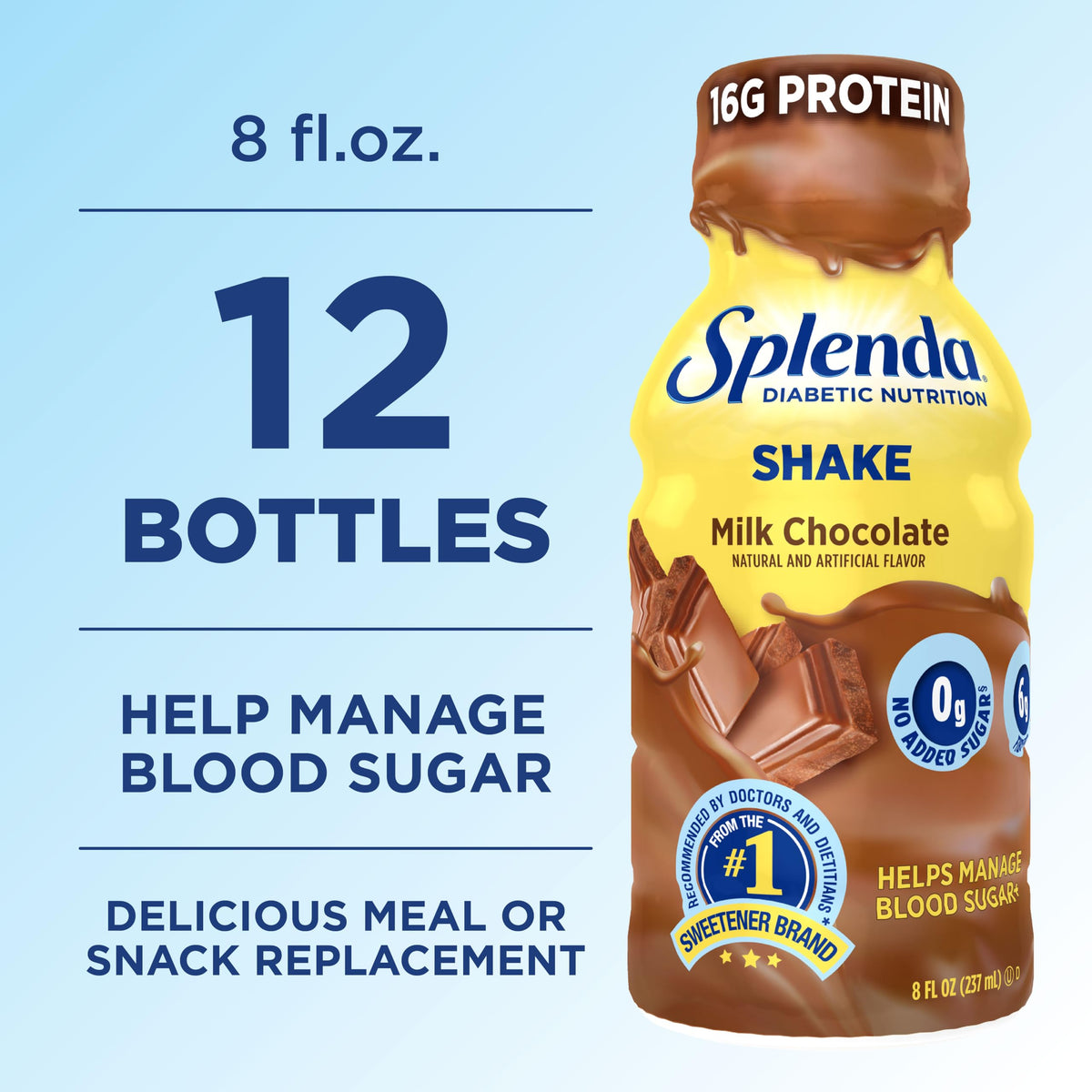 Milk Chocolate Nutrition Shakes 12 Pack L34411