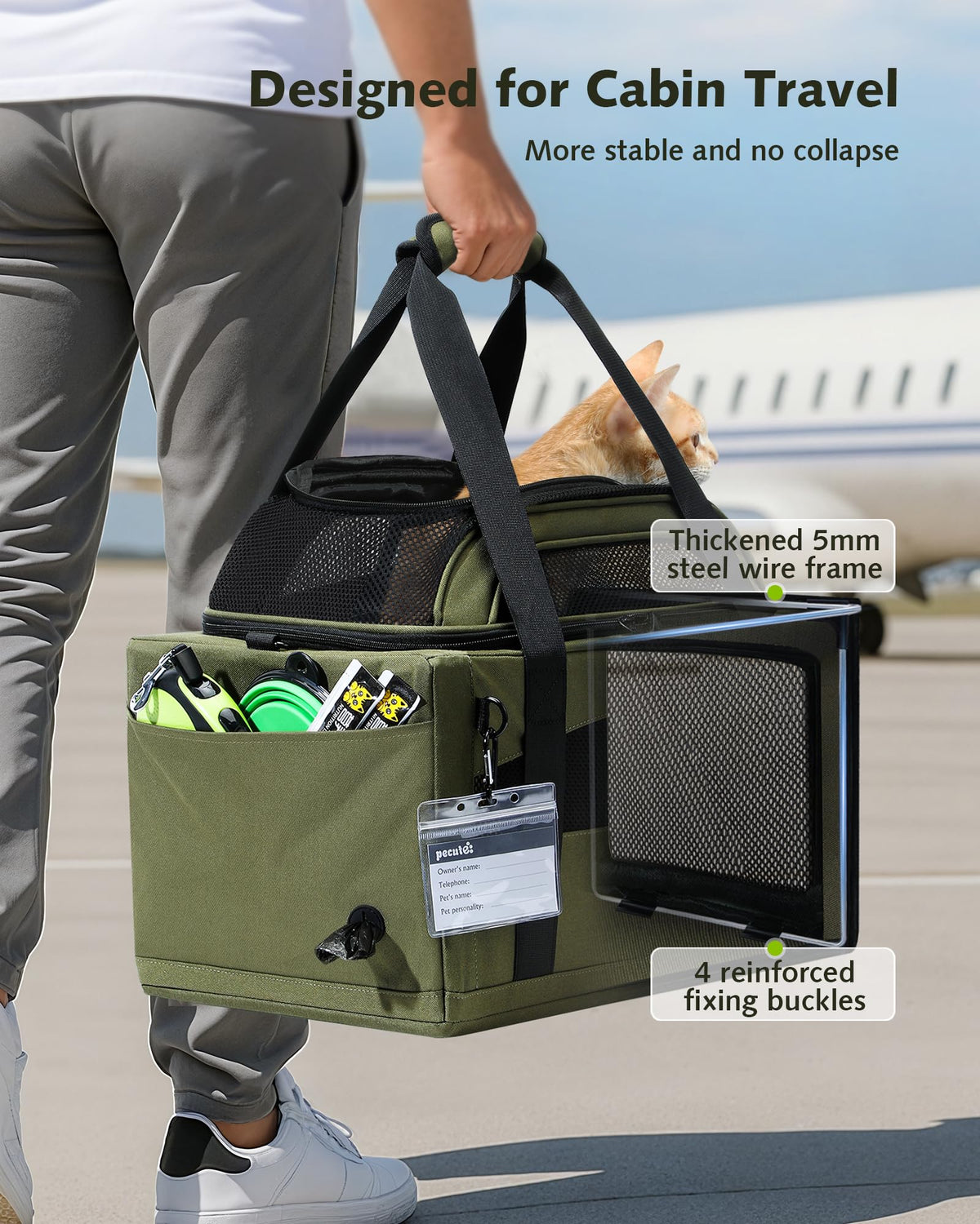Expandable Airline Approved Pet Carrier J901213
