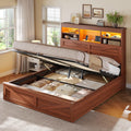 Queen Size Lift Up Storage Bed Frame U3751
