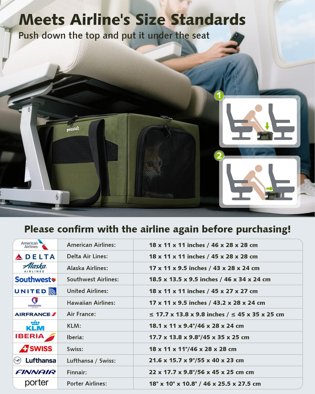 Expandable Airline Approved Pet Carrier J901213