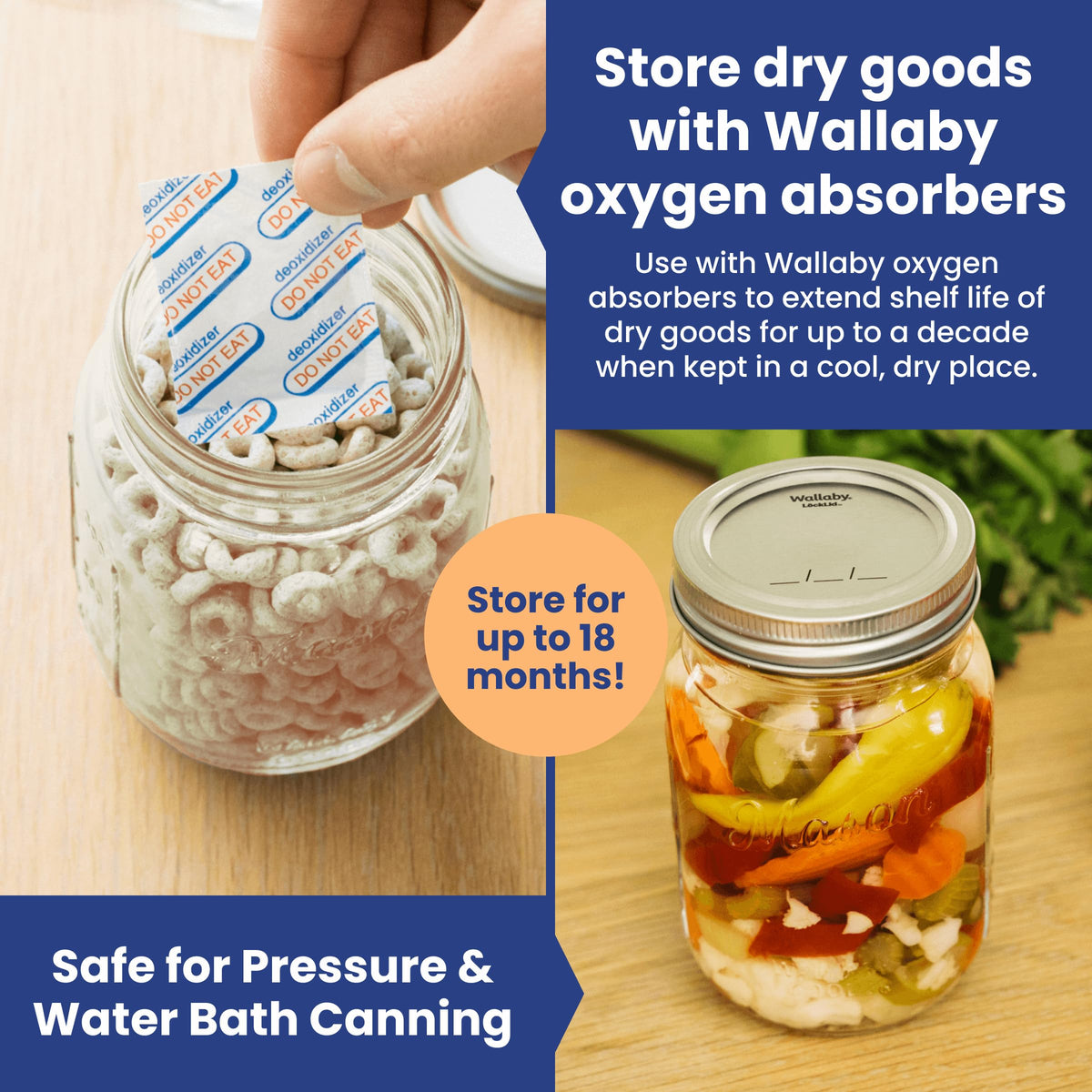 16oz Clear Glass Mason Jars with Lids 12-Pack O2680