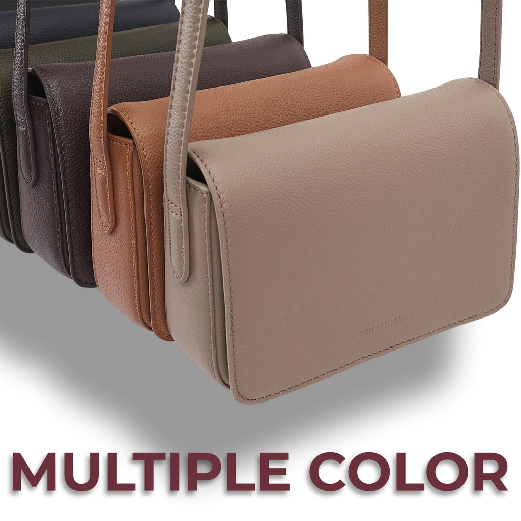 Genuine Leather Crossbody Shoulder Bag with Adjustable Strap F74210