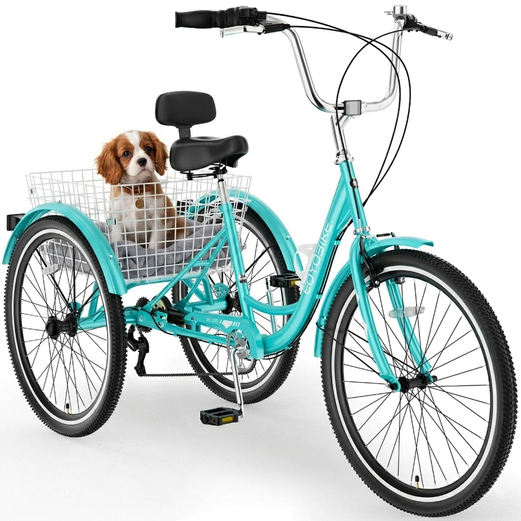 7 Speed 3 Wheel Bike with Basket E430