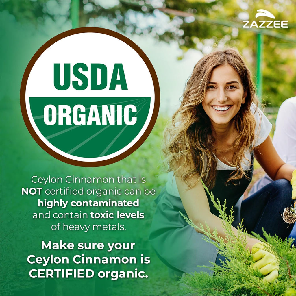 USDA Organic Ceylon Cinnamon 20:1 Extract 150 Capsules K687422