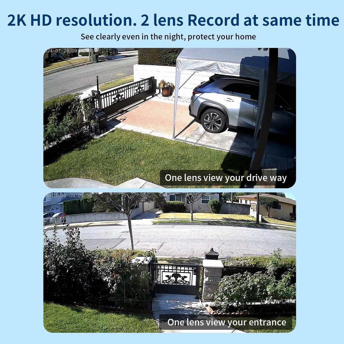 Dual Lens WiFi Security Camera Outdoor A131
