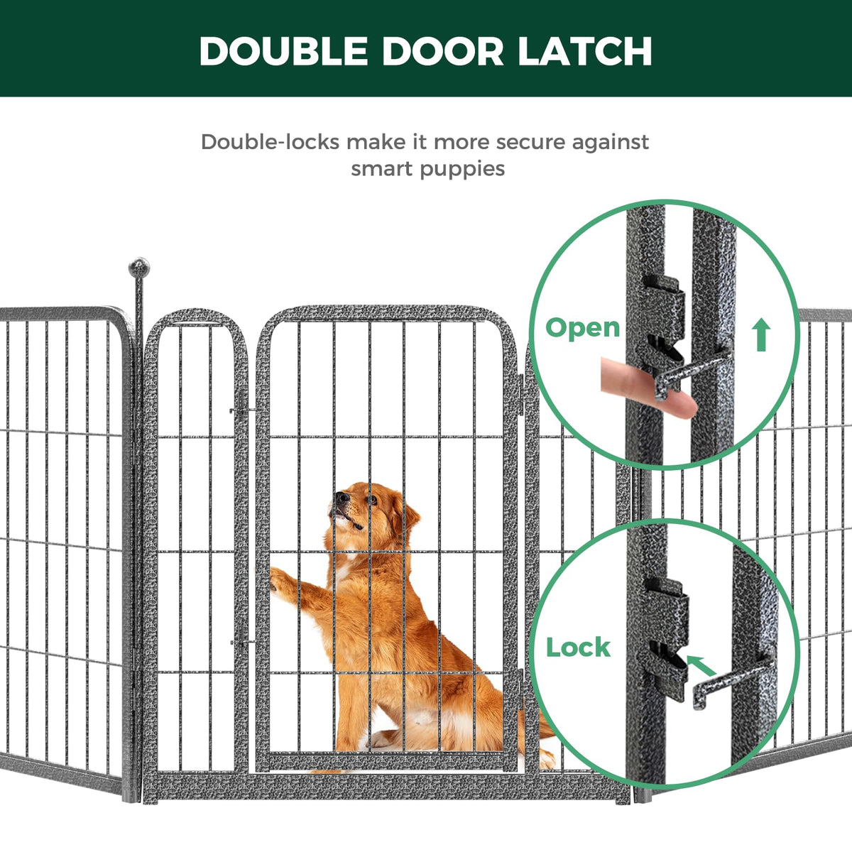 24" H 16 Panels Dog Playpen U813522