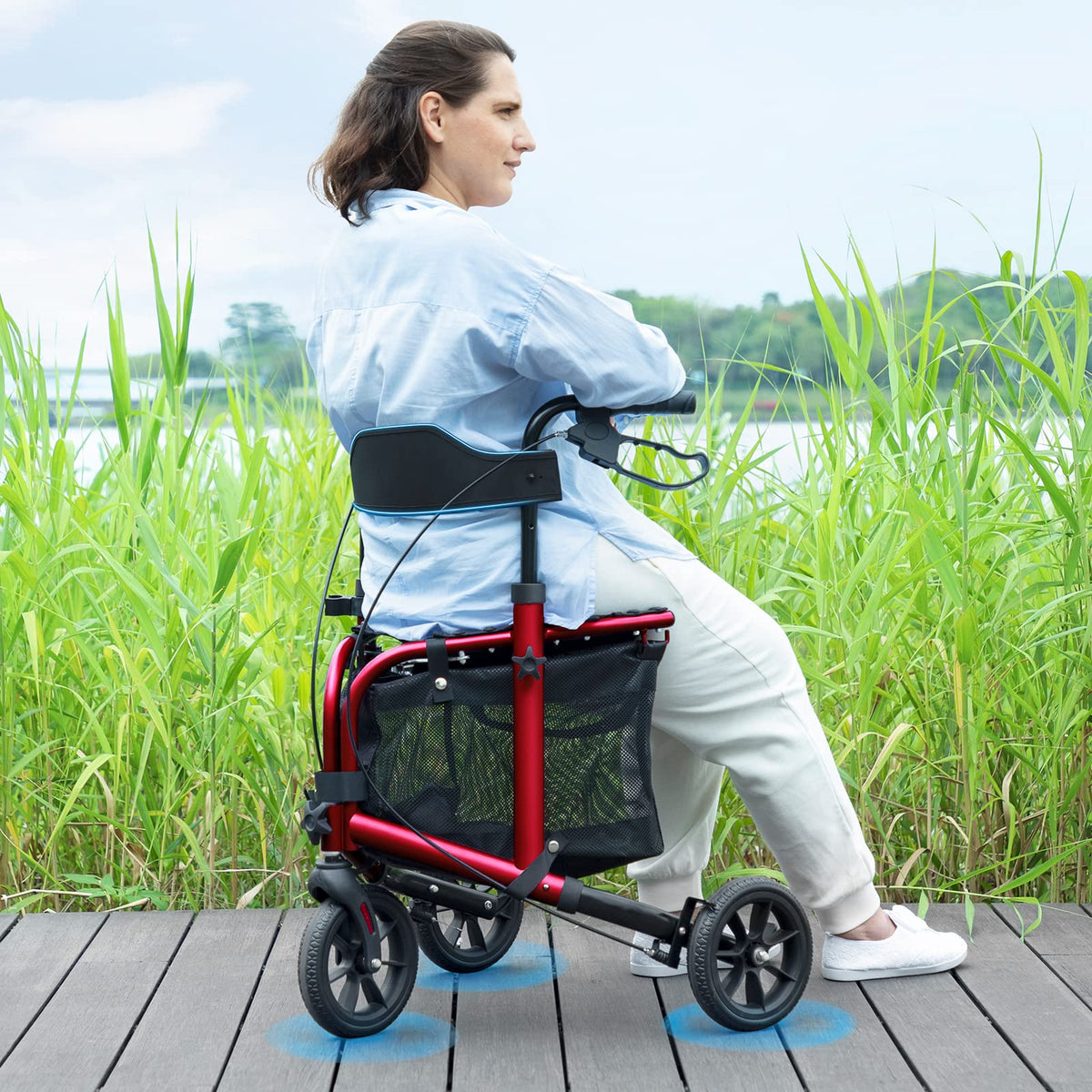 3 Wheel Rollator Walker with Seat I452
