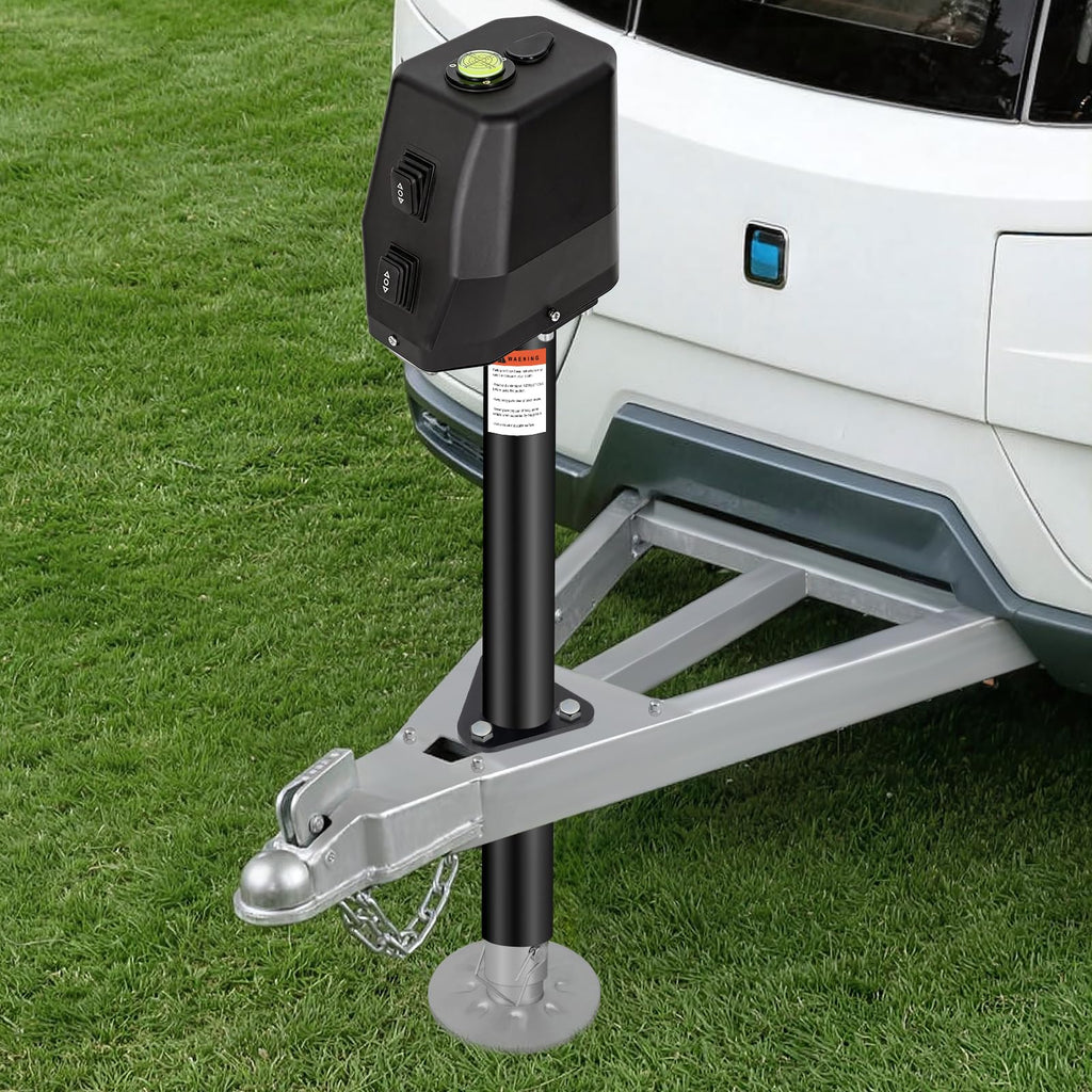 Waterproof Electric Trailer Jack with Built-in Spirit Level M392