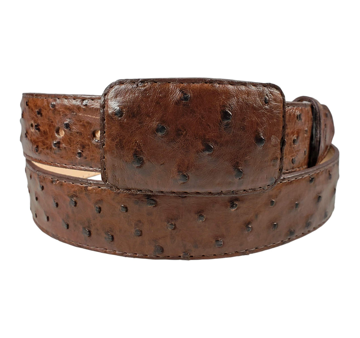 Men's Genuine Ostrich Leather Western Belt F183712