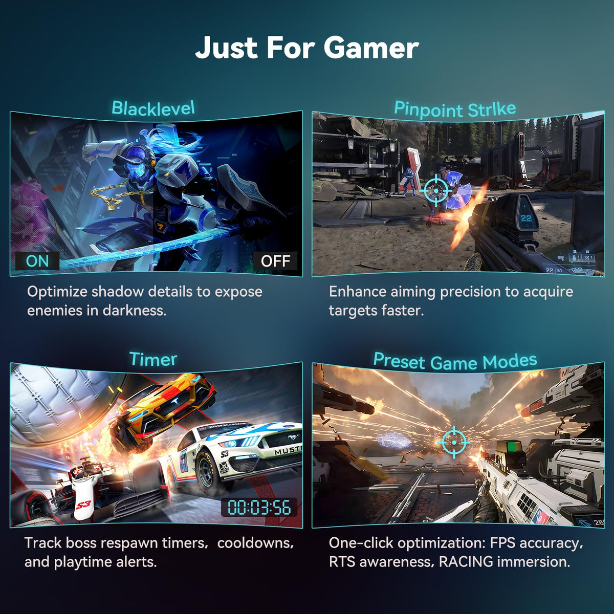 34 Inch Curved Ultrawide Gaming Monitor, UWQHD 165Hz, 1500R N4712