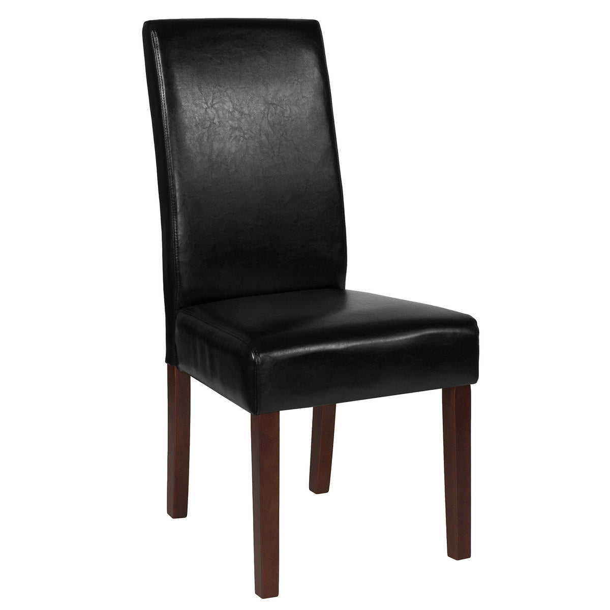 Black Faux Leather Parsons Chair R2897