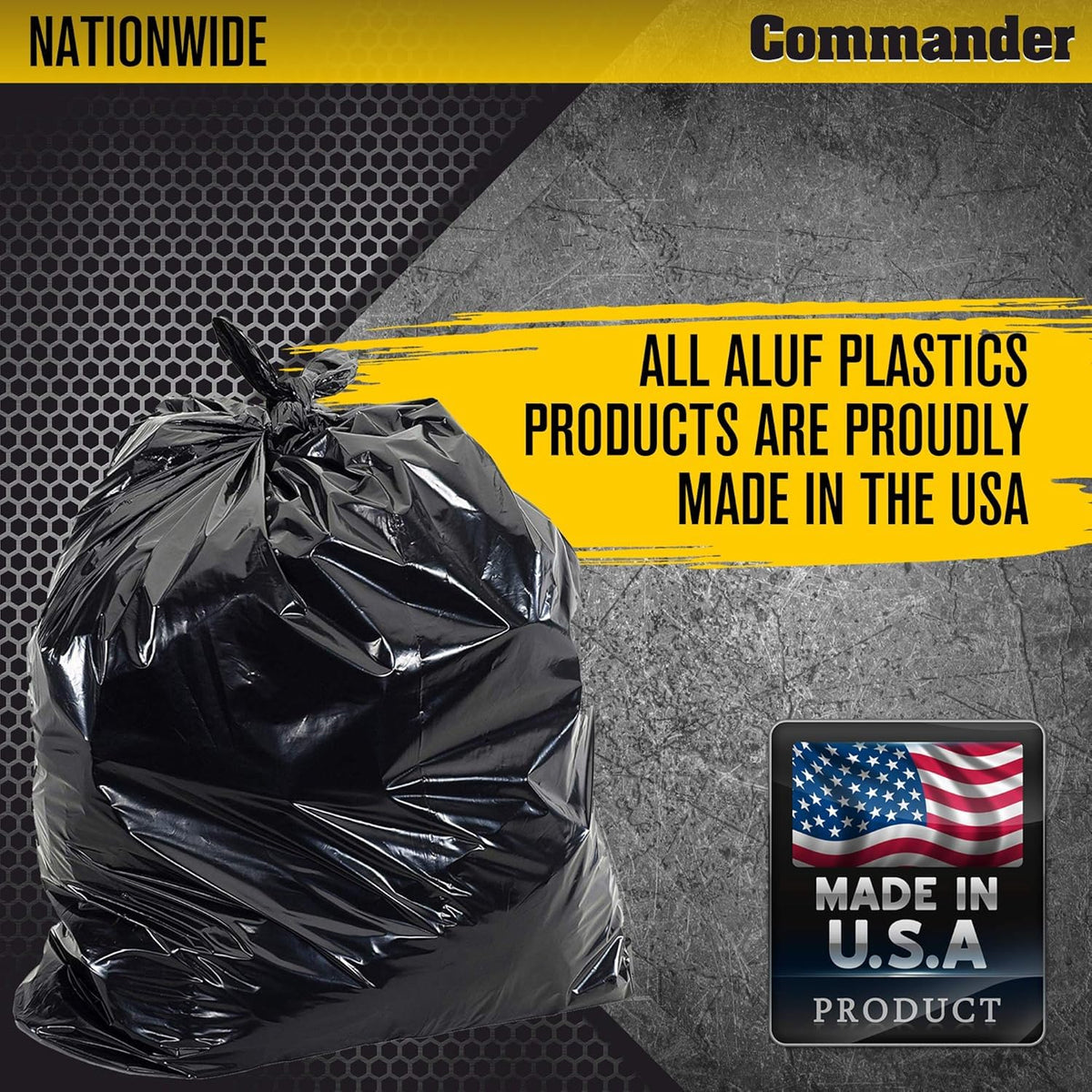 55 Gallon Heavy Duty Contractor Bags with Flap Ties, Pack of 80 K94922