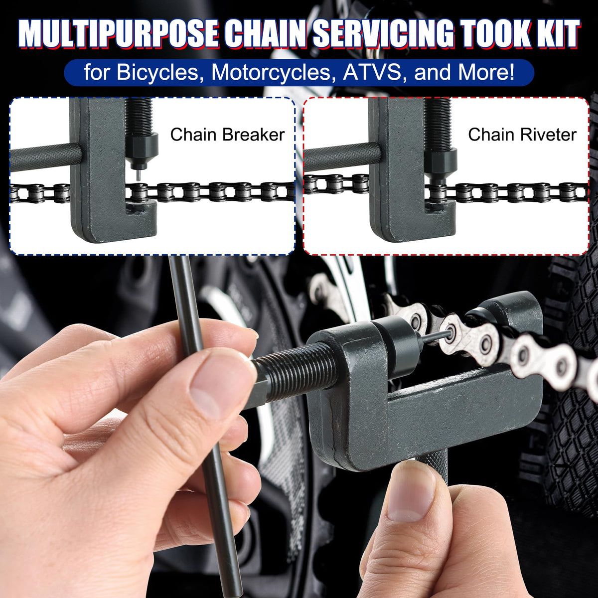Chain Breaker Tool Kit with Carrying Case Z72368