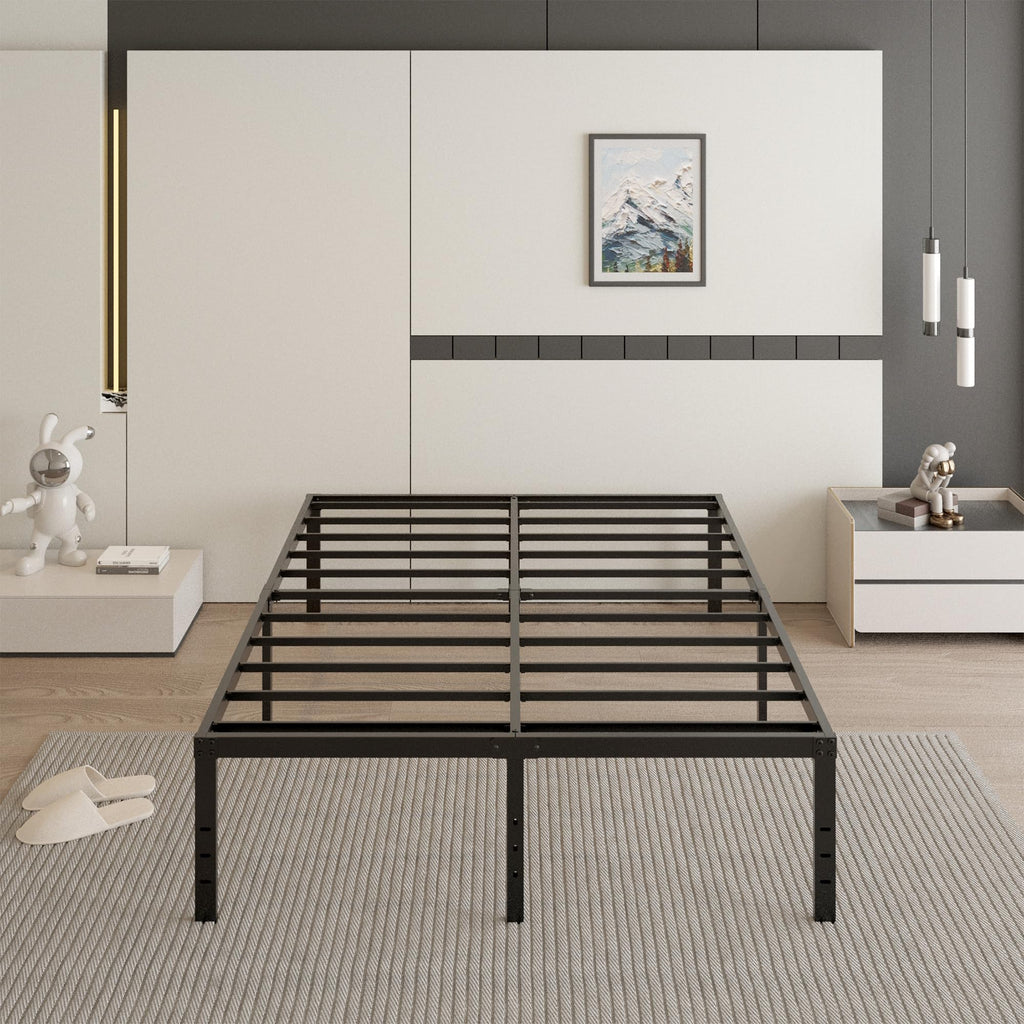 18 Inch Queen Size Metal Bed Frame T150
