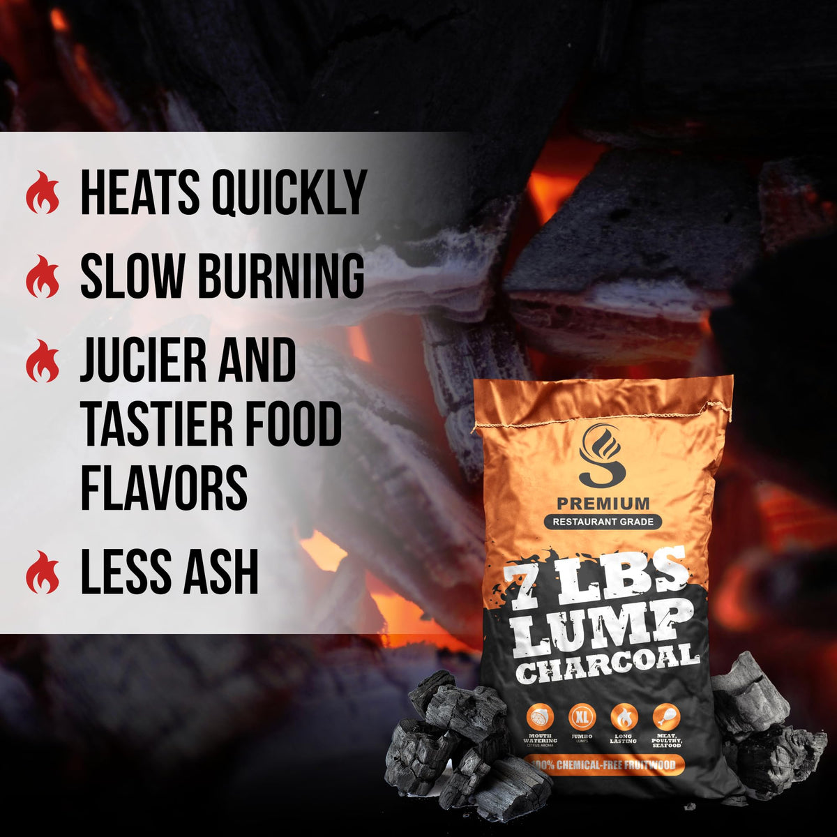 Grilling Charcoal 7 lbs O56450
