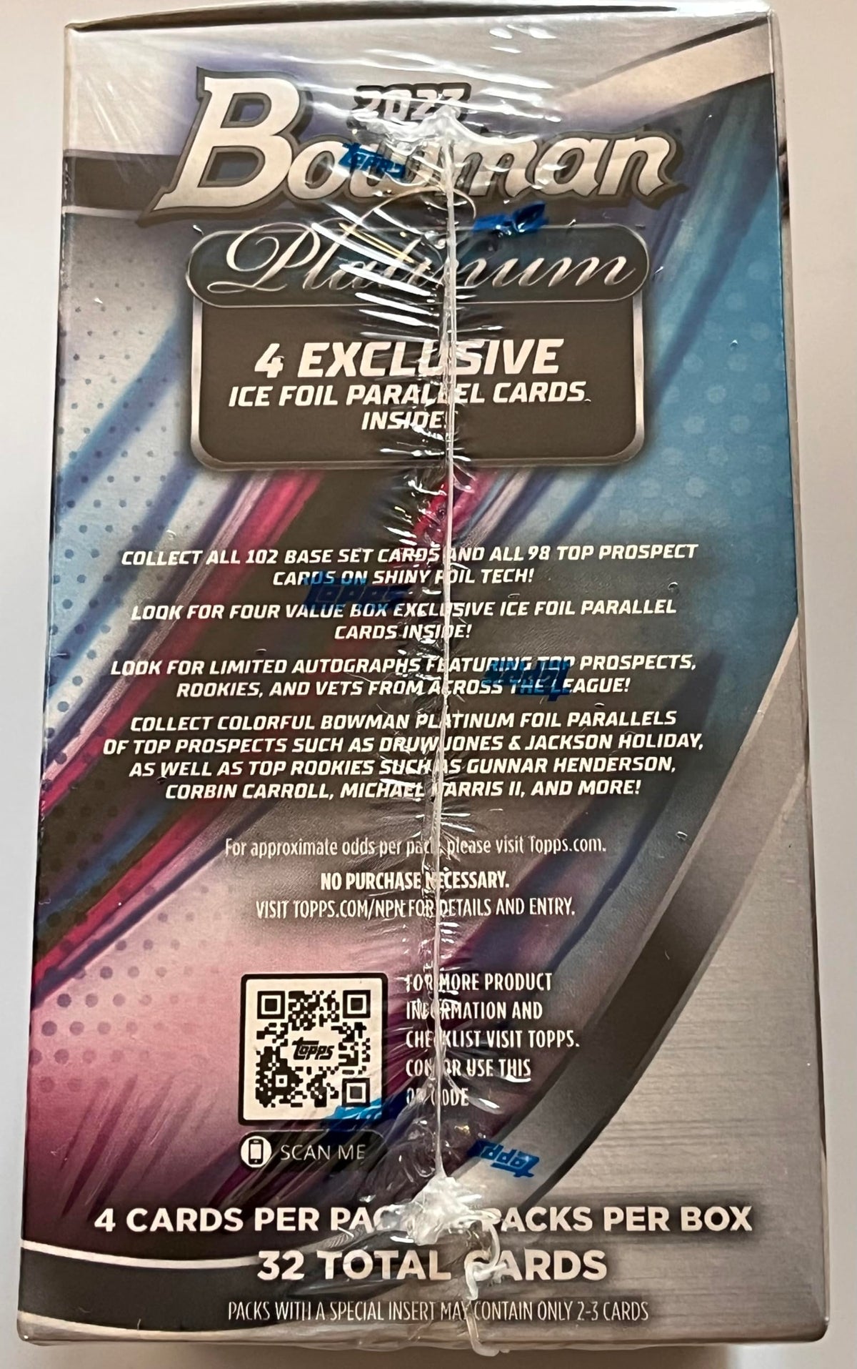 Bowman Platinum Baseball Blaster Box L3595
