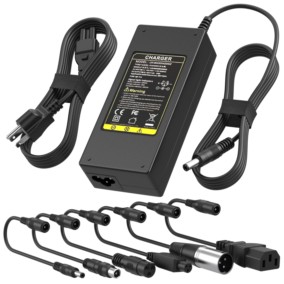 42V 2A Electric Scooter Charger for 36V Lithium Ion Battery Z698