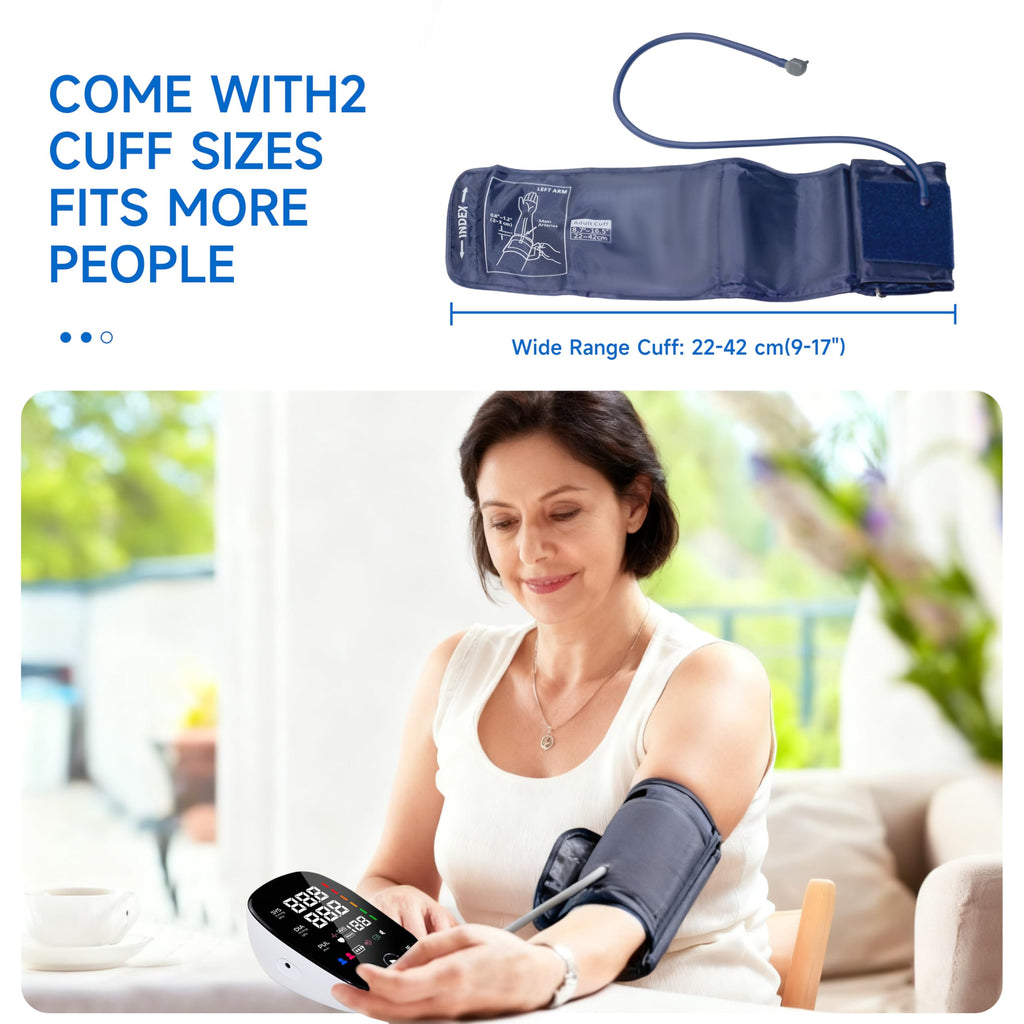 Upper Arm Blood Pressure Monitor with Adjustable Large Cuff P344134