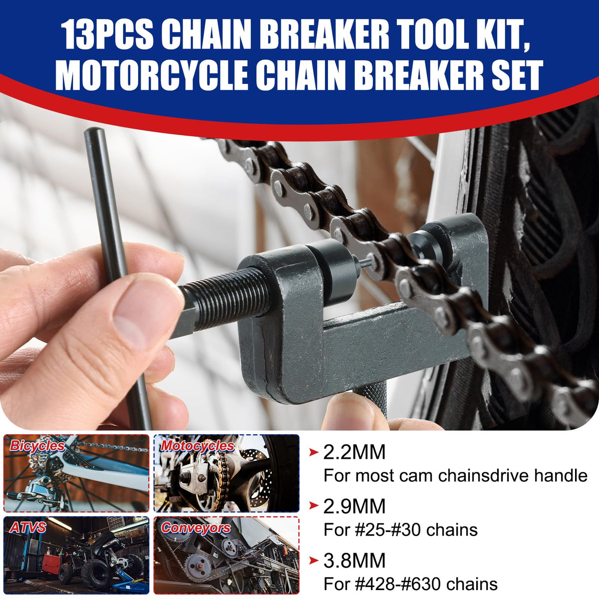 Chain Breaker Tool Kit with Carrying Case Z72368