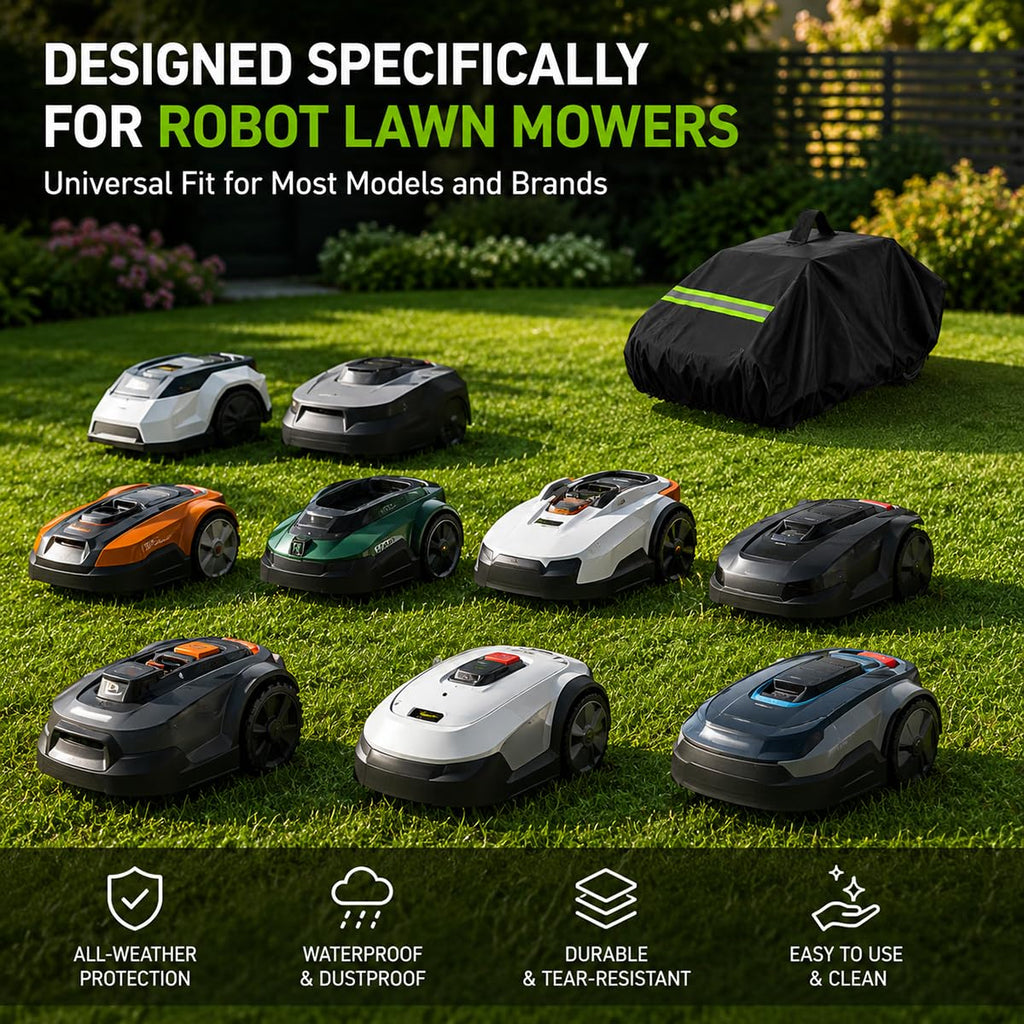 Robot Lawn Mower Cover 600D Oxford Fabric with Reflective Strip Orange E797114