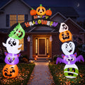 8 FT Halloween Inflatable Pumpkin Archway with LED Lights J4489