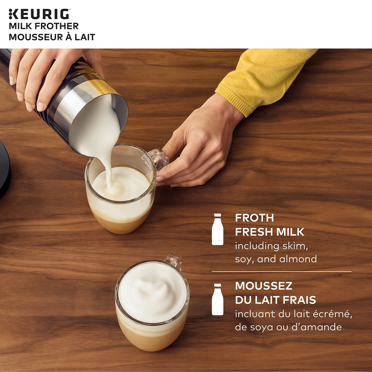 Black 6 Oz Milk Frother J7117