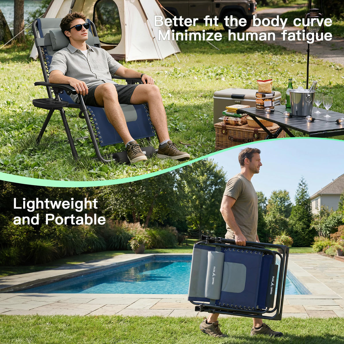 Zero Gravity Patio Lounge Chair U12038