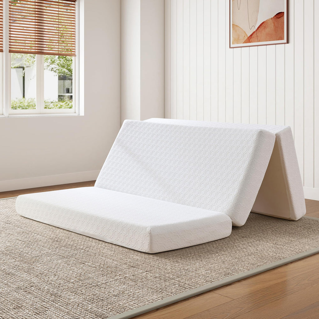 Queen Foldable Memory Foam Mattress with Cooling Gel Y304