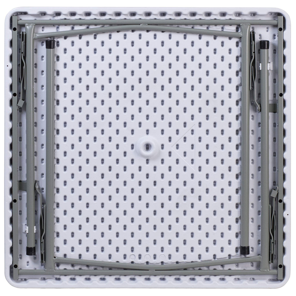 Square Granite White Plastic Game Table O8134