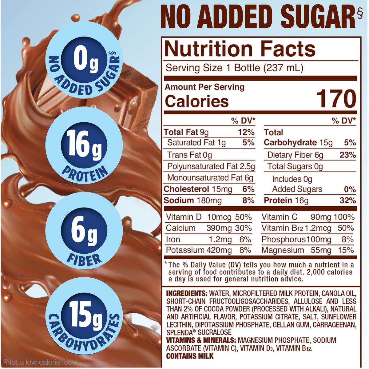 Milk Chocolate Nutrition Shakes 12 Pack L34411