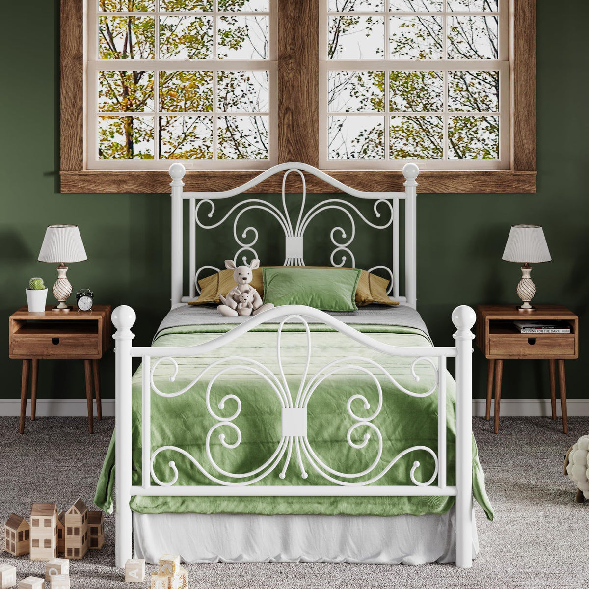 Metal Twin Platform Bed Frame T52485
